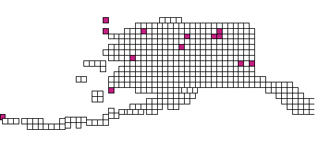 Alaskan DEM cells overlay